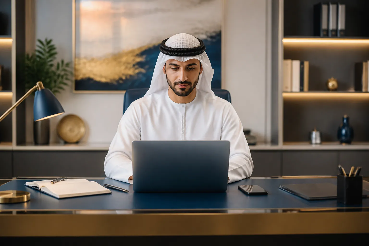 ConnectWise UAE consultant reviewing internet plan options for a customer